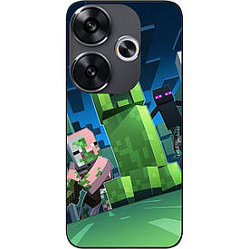 Силіконовий чохол Case для Xiaomi Poco F6 з картинкою Зелений кріпер