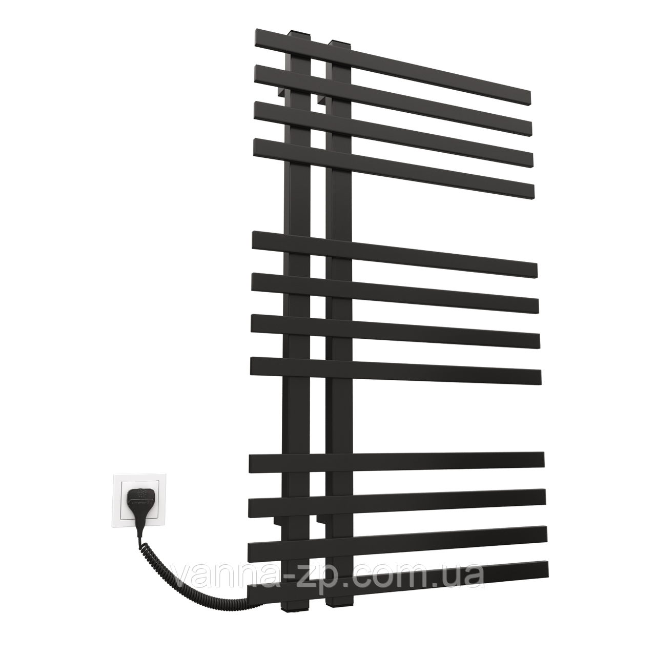 Сушарка для рушників KOSSER Браш 1000х600 EL тайм. чорний