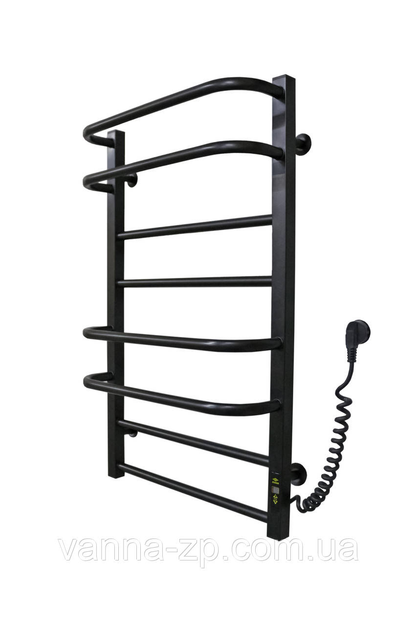 Сушарка для рушників KOSSER Неліо 800х500/8 ЕR тайм. Неіржавка сталь (чорний)