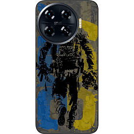 Силіконовий чохол Case для Tecno Spark 20 Pro Plus (KJ7) з картинкою ЗСУ
