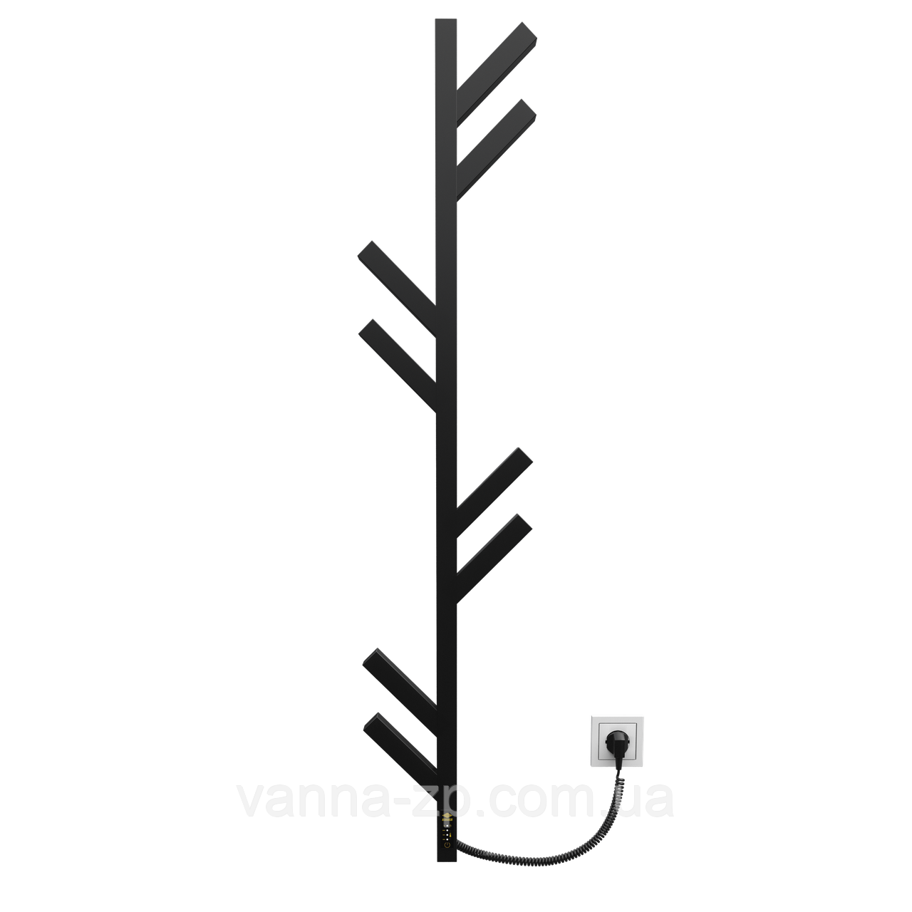 Сушарка для рушників KOSSER Мадера 1200х255 ERL тайм. чорний, фото 1