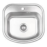 Тумба кутова кухонна No1 з врізною мийкою (квадрат декор) зі стільницею 1-ї категорії (складська програма), фото 4