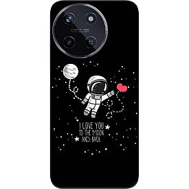Чохол силіконовий Case для Realme 11 4G з картинкою Любов до місяця