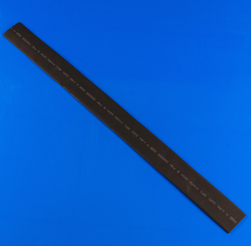 Чорна термоусадкова трубка 50.0/25.0 мм, фото 1