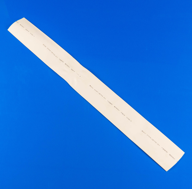 Біла термоусадкова трубка 70.0/35.0 мм для електроприладів, фото 1