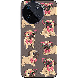Бампер силіконовий Case для Realme 11 4G з малюнком Мопсики