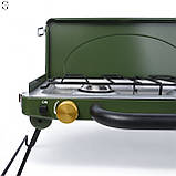 Кемпінгова газова плита Atlas на 2 пальники x 3,5 кВт, фото 2