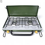 Кемпінгова газова плита Atlas на 2 пальники x 3,5 кВт, фото 3