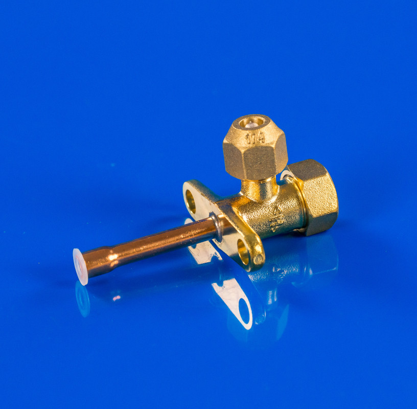 Сервісний вентиль 1/4" прямий для кондиціонера, фото 1