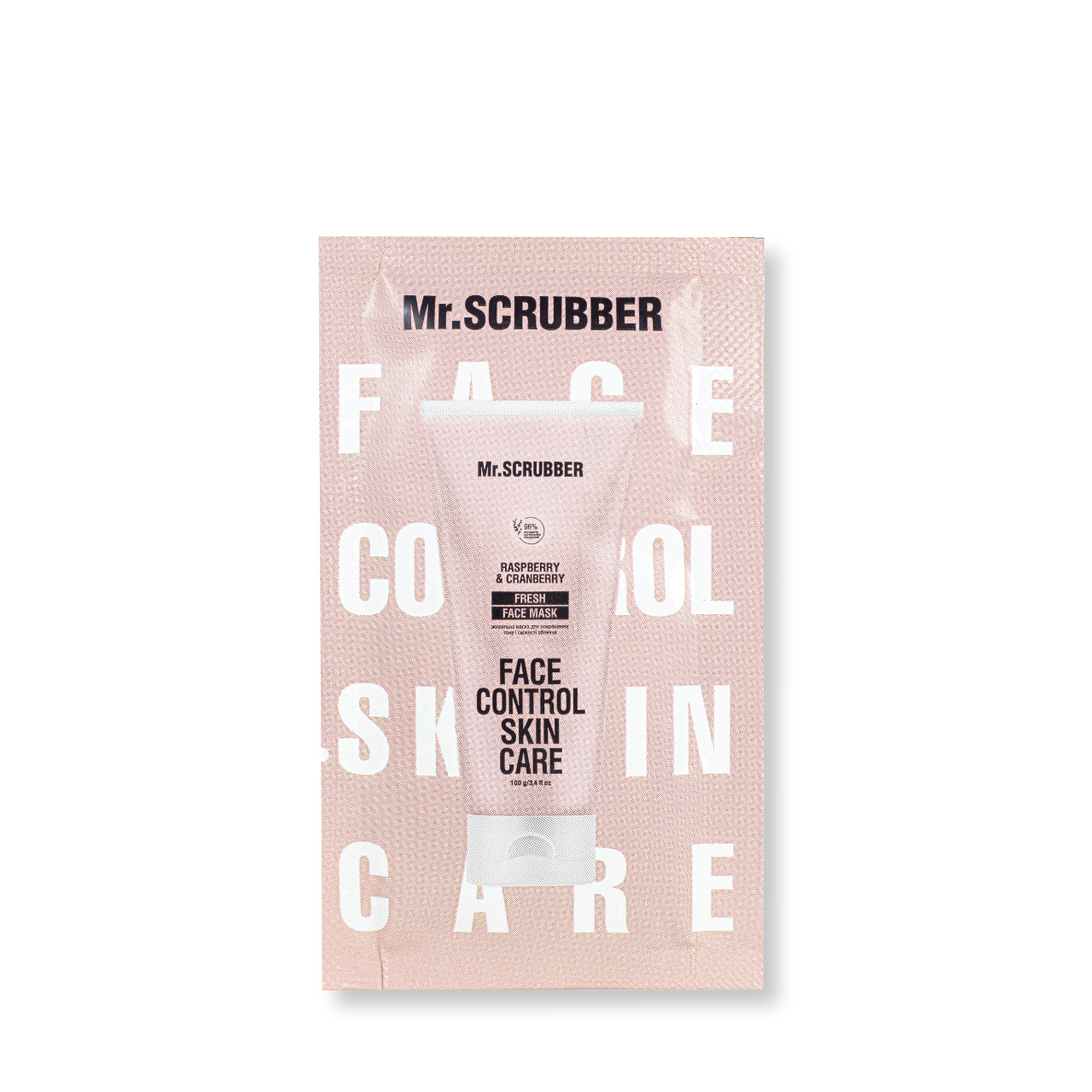 Живильна маска для обличчя Mr.Scrubber Fresh Face Control Skin Care Raspberry&Cranberry пробник 10 г