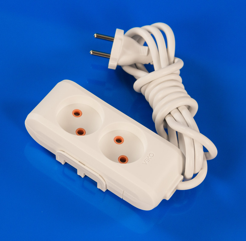 Подовжувач на 2 розетки 2 м Viko Power-Extend, фото 1