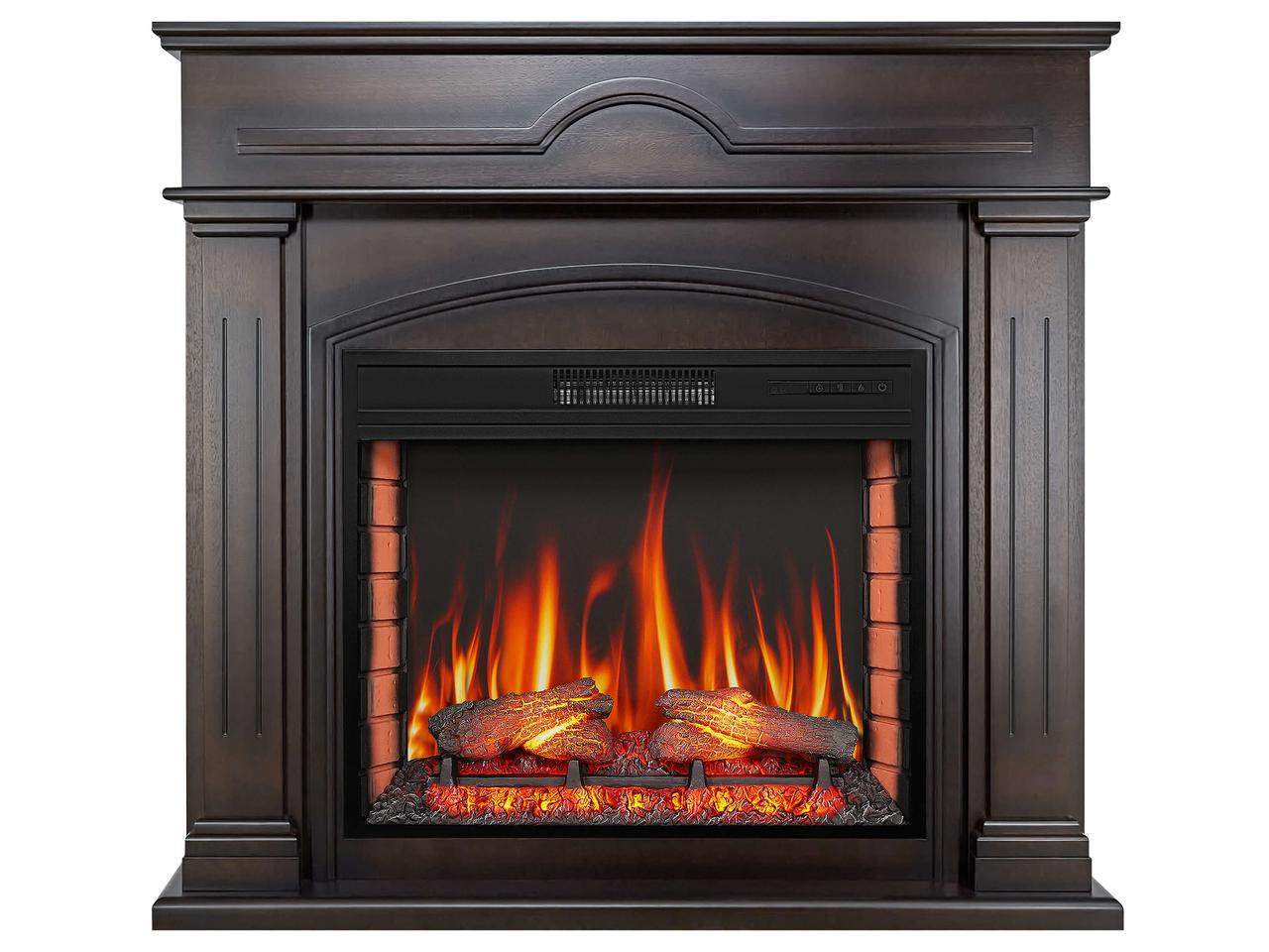 Камінокомплект ArtiFlame DECEMBER AF28S МАХАГОН КОРИЧНЕВИЙ АНТИК (зі звуком)