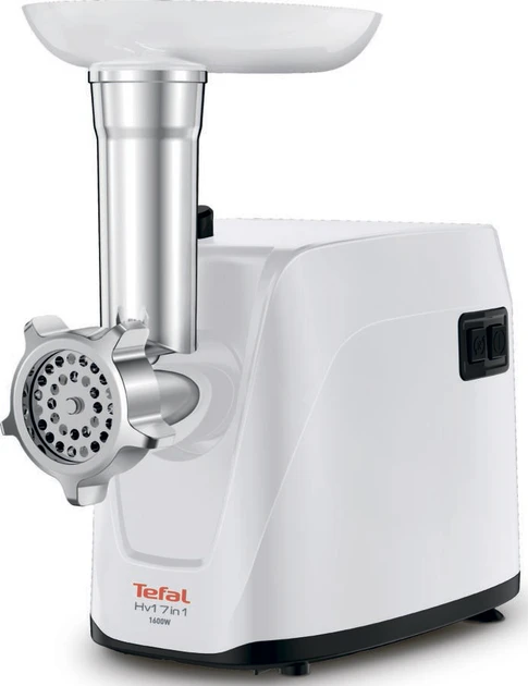 М'ясорубка 7в1 Tefal NE114130 (1600 Вт, 1.9 кг/хв, реверс, насадки для ковбасок, тертки, ягід)