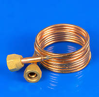 Мідна трубка 1,5 м із гайками 1/4" для кондиціонера