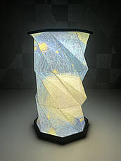 Настільний світлодіодний нічник, вінтажний складний сенсорний ліхтар "Rotating Lamp Atmosphere", чорний, фото 4