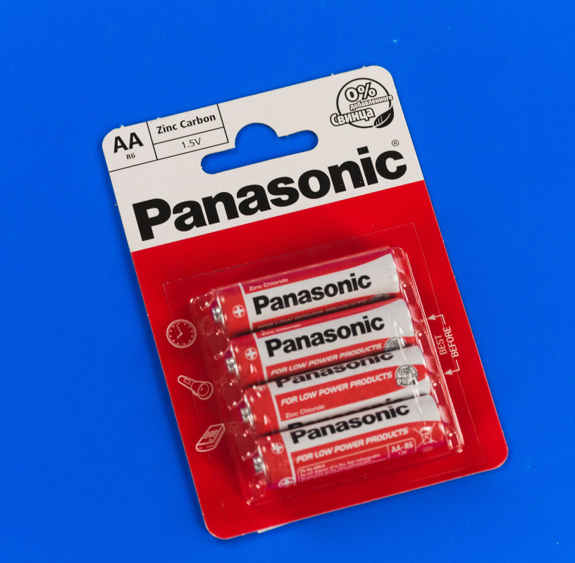 Panasonic Red Zinc AA 4шт Zinc-Carbon Batteries (R6REL/4BPR)