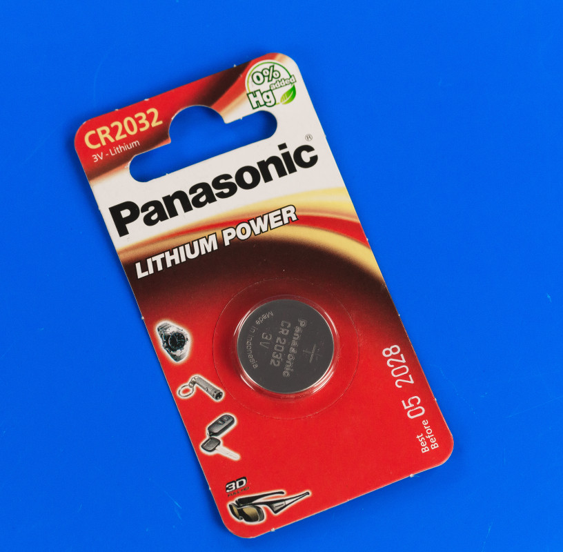 Panasonic Lithium CR 2032 Батарейка 1 шт (CR-2032EL/1B), фото 1