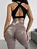 Лосини для фітнесу з ефектом пуш-ап мраморні розмір L, фото 5
