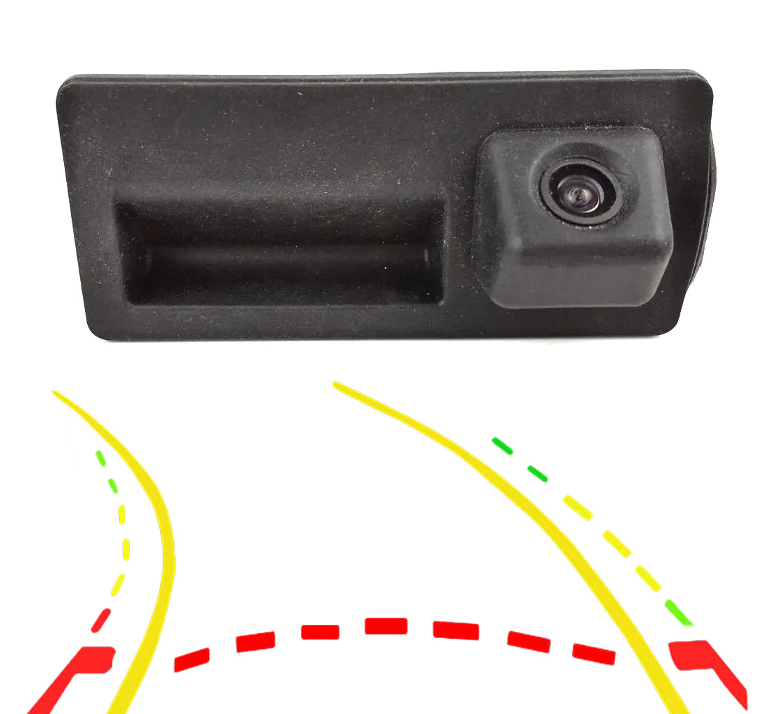 Камера заднього огляду Audi A4 A6 Q3 Q5 Q7 Passat A4L A6L Porsche динамічні лінії  AHD риб'яче око