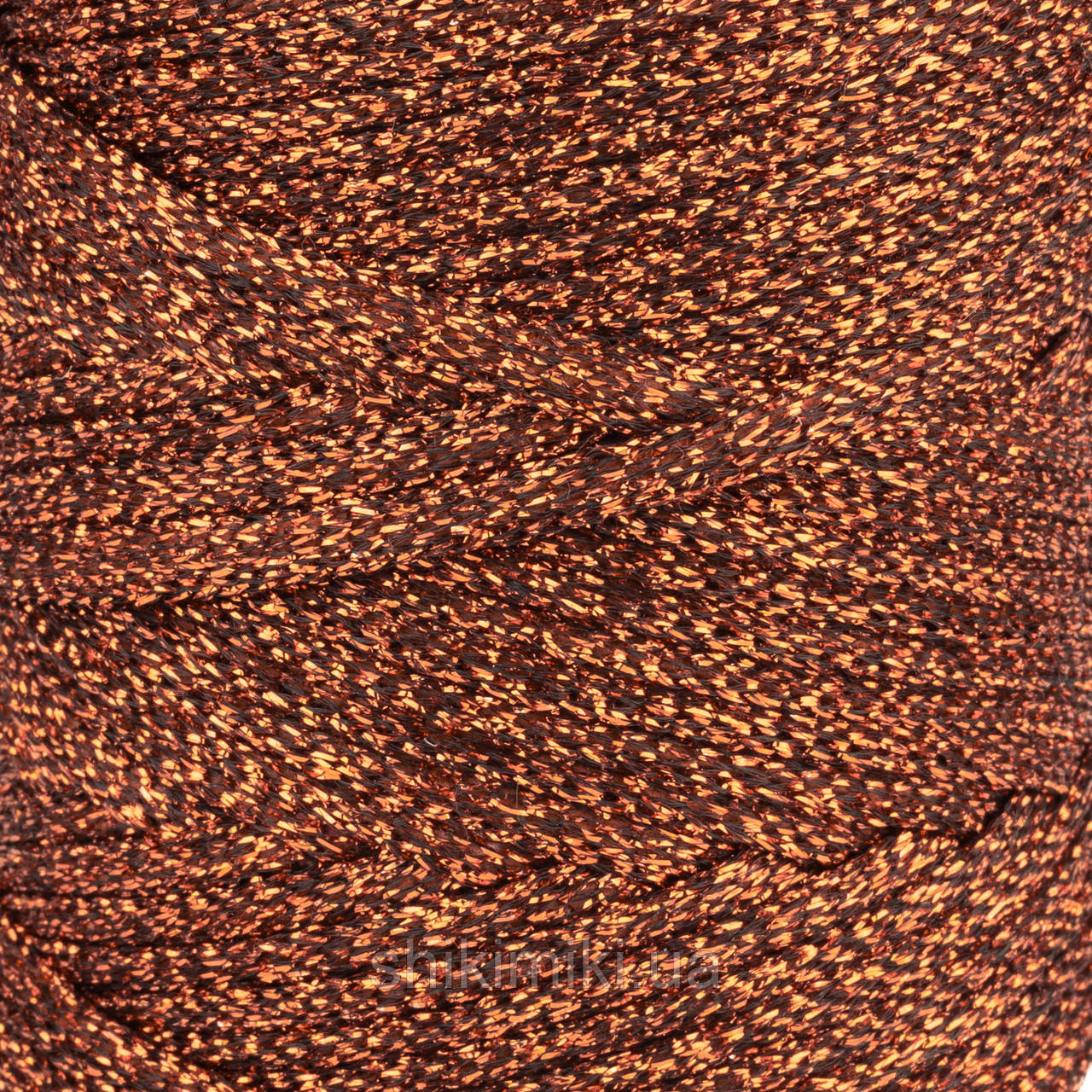 Трикотажний шнур з люрексом Knit Shine Brila, колір Бронзіт