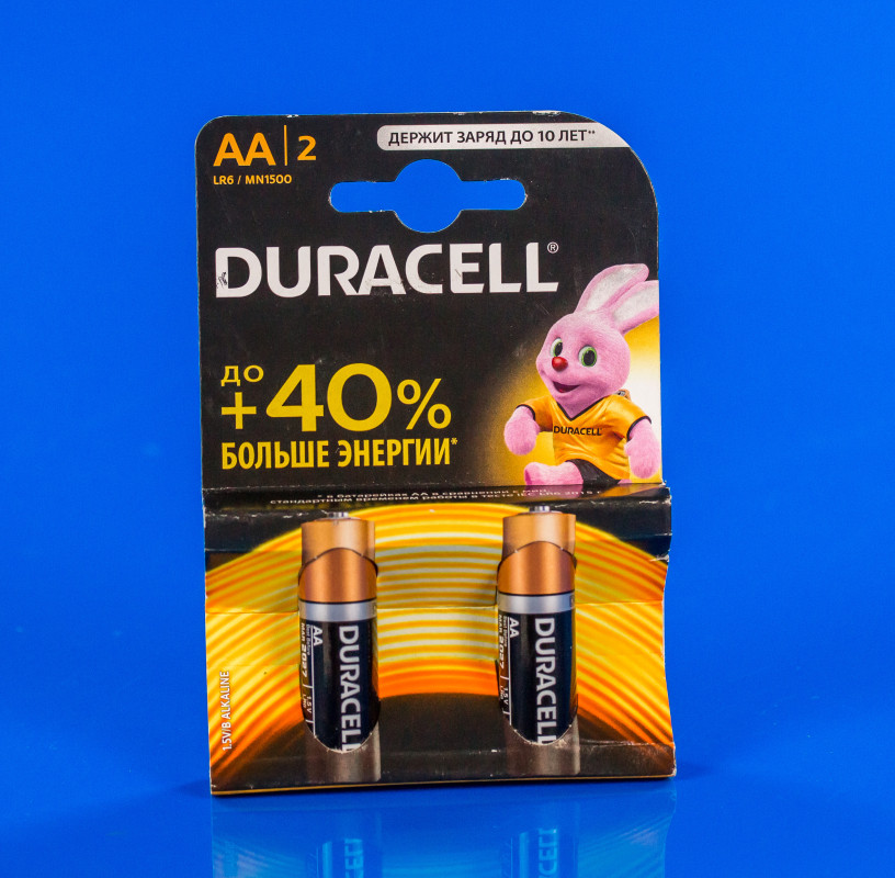 Duracell AA (LR6) MN1500 Basic 2шт Електротовари, фото 1