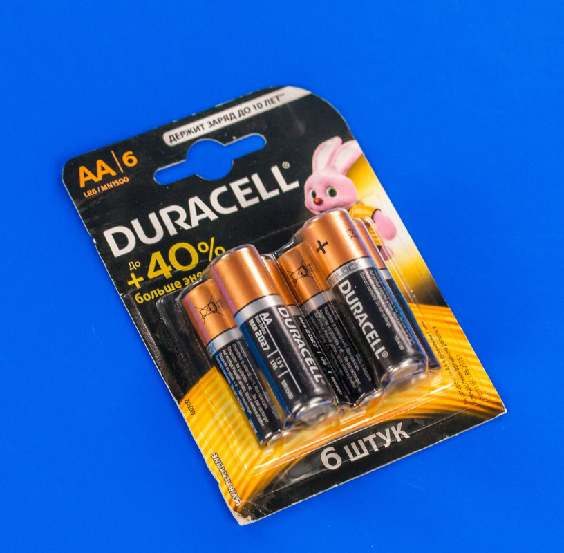 Duracell AA (LR6) MN1500 Basic Pack 6шт