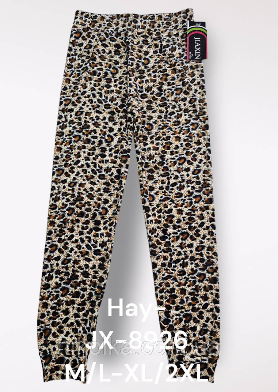 Спортивні велюрові штани для жінок оптом, M/L-XL/2XL рр.,  арт. Hay-JX-8926, фото 1