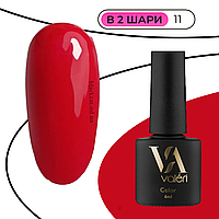 Гель лак червоний червоно-малиновий Valeri 6мл №11