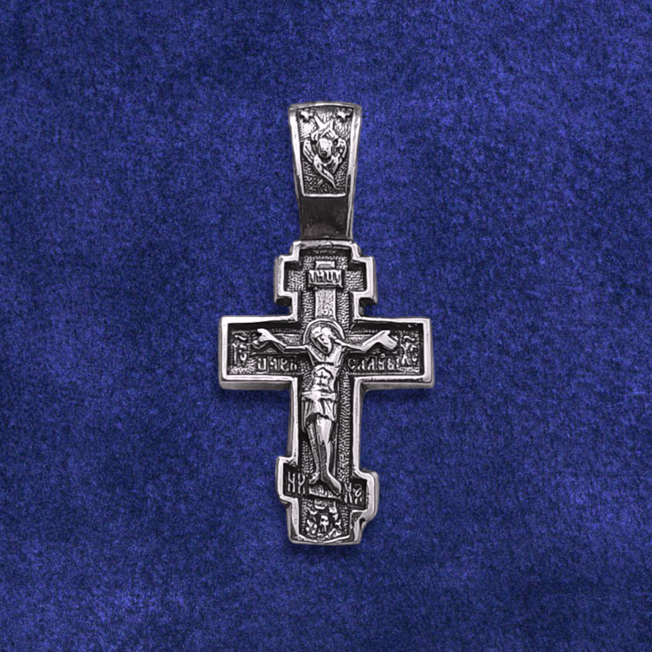 Хрестик срібний чорнений 2.56 г