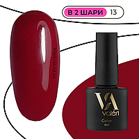 Гель лак бордовий, винний, марсала Valeri №13