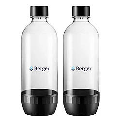 Набір із двух пляшок 2x1L Чорних Berger / Sodastream