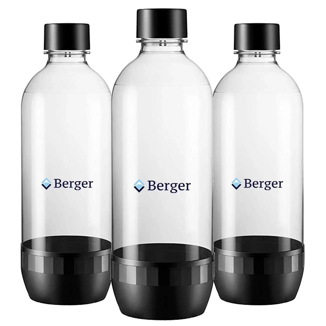 Набір із трьох пляшок 3x1L Чорних Berger / Sodastream, фото 1