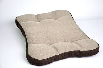 Лежанка для собак кішок маленьких середніх великих порід м'яке місце подушка Беж