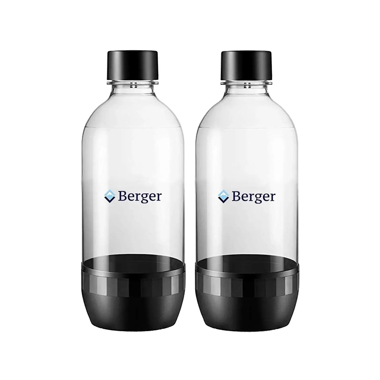 Набір із двух пляшок 2x0,5L Чорних Berger / Sodastream, фото 1