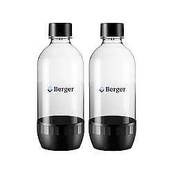 Набір із двух пляшок 2x0,5L Чорних Berger / Sodastream