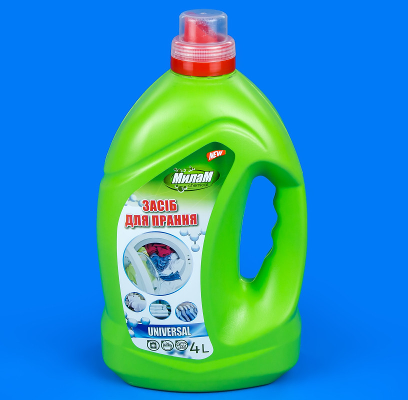 Універсальний гель для прання Milam Chemical 4 л для пральних машин, фото 1