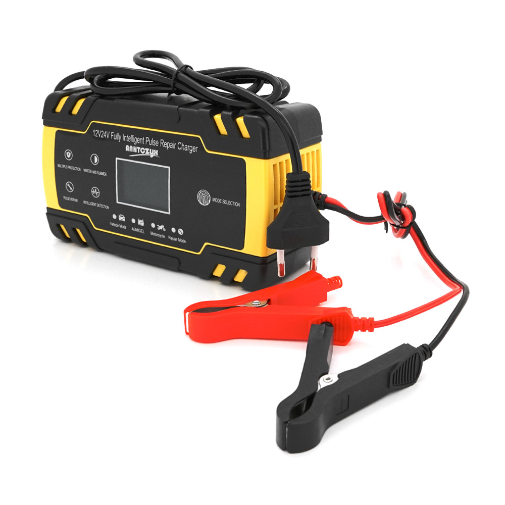 Автоматичний ЗП для акумулятора 12 V / 24 V (MF, WET, AGM, GEL), FBC122408D, 100-240V, DC 13.8/27.6 V, Ток заряду