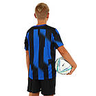 Форма футбольна дитяча із символікою футбольного клубу INTER MILAN домашня 2024 SP-Sport CO-7194 XS-XL синій, фото 7