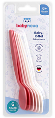 Набір ложок Baby-Nova, 6 шт рожевий