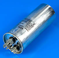 Подвійний металевий конденсатор CBB65 50/5 мкФ 440В для кондиціонерів