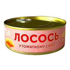 Лосось у томатному соусі  консерва Amberfish 240 грамів