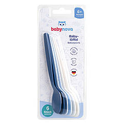 Набір ложок Baby-Nova, 6 шт блакитний