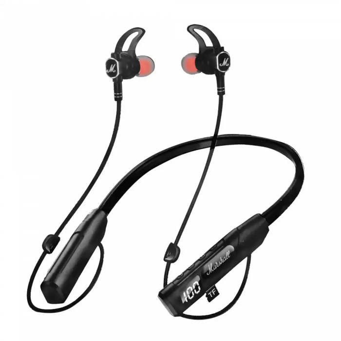 Навушники бездротові з LED-дисплеєм Bluetooth Marshall MJ-6977, фото 1