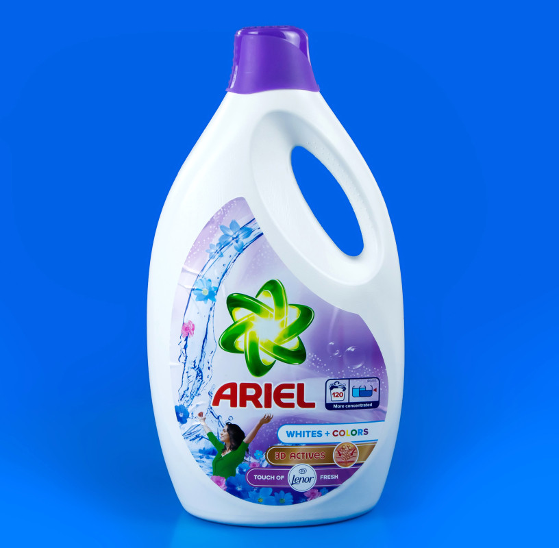 Гель для прання кольорової білизни Ariel 3D Lenor "Color & Whites", 6 л (120 циклів)