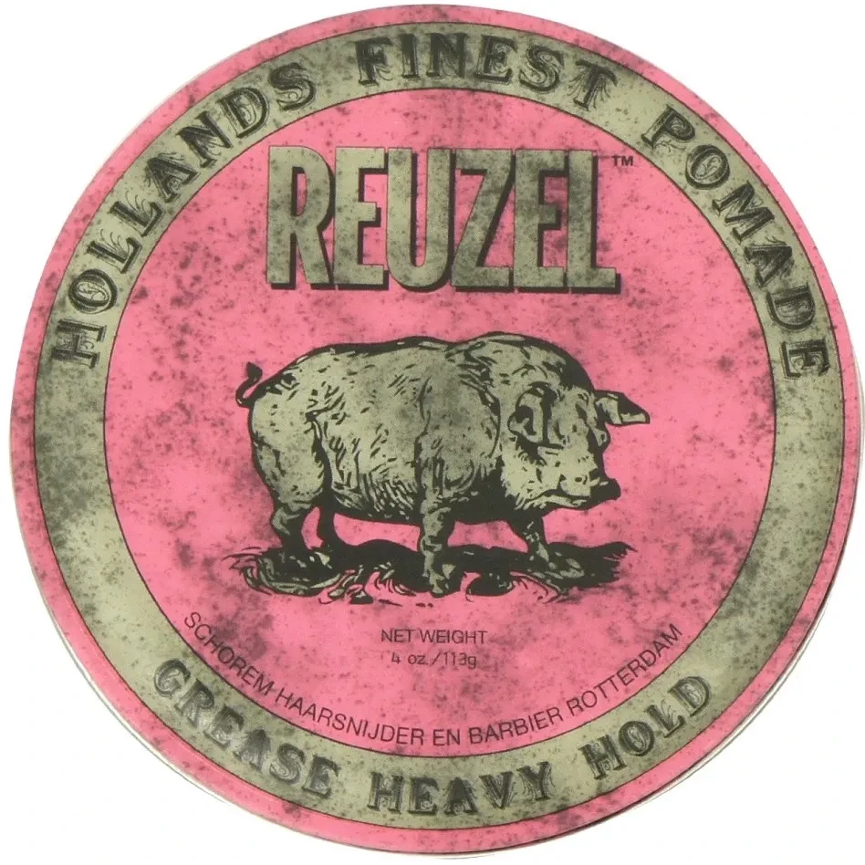 Чоловічий віск для волосся Reuzel Pink Heavy Hold Grease 113 г., фото 1