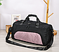 Сумка для спорту з кишенею для взуття 29л / Дорожня сумка з ремнем плечевим / Сумка для спорту / Сумка для подорожі Рожевий, фото 4