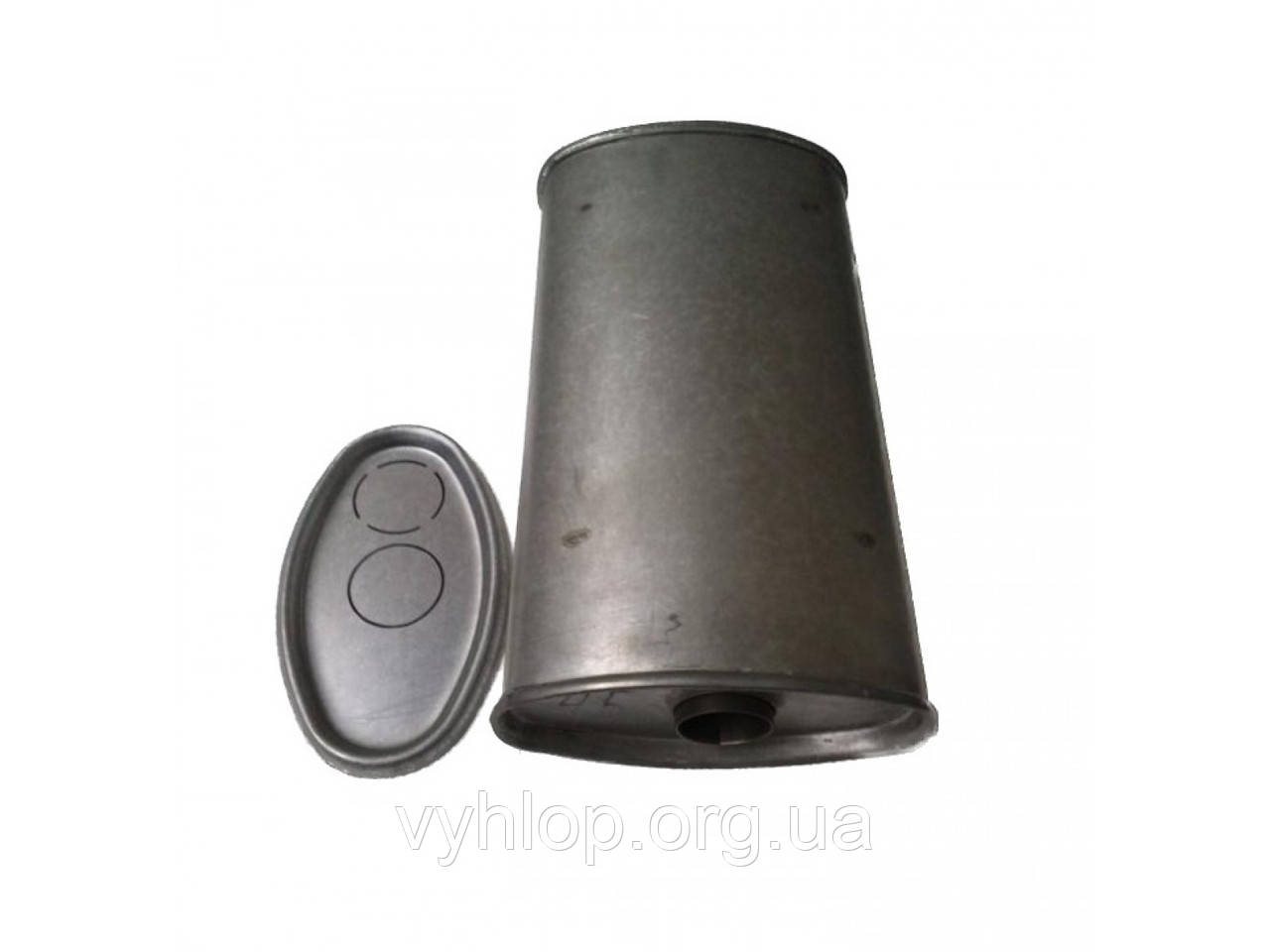 Резонатор універсальний плоский D.774/50 (Довжина 400 мм, ширина 260 мм, висота 130 мм, діаметр входу 50 мм)