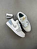 Жіночі кросівки Nike Air Jordan 1 Low Paris кеди Найк Джордан короткі сірі з білим, фото 5