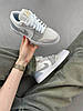 Жіночі кросівки Nike Air Jordan 1 Low Paris кеди Найк Джордан короткі сірі з білим, фото 4