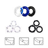 Набір рекційних кілець (3 шт.) чорний, фото 3